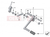 BMW MOTORRAD F 800 GT (0B03, 0B13) External gearshift parts/Shift lever