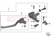 BMW MOTORRAD F 800 GT (0B03, 0B13) Clutch lever assembly handlebar clamp M6