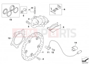 BMW MOTORRAD F 800 GT (0B03, 0B13) Rear wheel brake