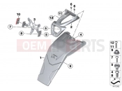 BMW MOTORRAD F 800 GT (0B03, 0B13) License-plate carrier / splash guard