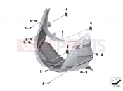 BMW MOTORRAD F 800 GT (0B03, 0B13) Trim cover upper section