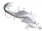 BMW MOTORRAD F 800 GT (0B03, 0B13) Trim panel, side section, upper