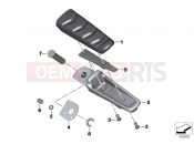 BMW MOTORRAD F 800 GT (0B03, 0B13) Rear footrests
