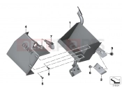 BMW MOTORRAD F 800 GT (0B03, 0B13) Bracket / cover for auxiliary battery