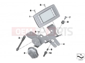 BMW MOTORRAD F 800 GT (0B03, 0B13) Control panel for radio/ microphone