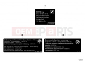 BMW MOTORRAD F 800 GT (0B03, 0B13) Labels for official vehicle