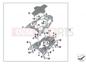BMW Motorrad BMW 2014 R-Models K5x R 1200 GS (0A01, 0A11) Kit, luggage rack, passenger seat