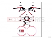BMW Motorrad BMW 2014 R-Models K5x R 1200 GS (0A01, 0A11) Sticker set 'GS'
