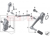 BMW Motorrad BMW 2014 R-Models K5x R 1200 RT (0A03, 0A13) Outside shift-control components