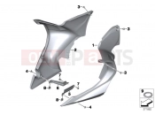 BMW Motorrad BMW 2014 R-Models K5x R 1200 RT (0A03, 0A13) Engine spoiler