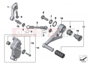 BMW Motorrad BMW 2014 R-Models K5x R 1200 R (0A04, 0A14) Outside shift-control components