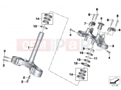 BMW Motorrad BMW 2014 R-Models K5x R 1200 R (0A04, 0A14) Fork brace, bottom/top
