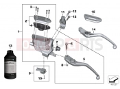 BMW Motorrad BMW 2014 R-Models K5x R 1200 R (0A04, 0A14) Clutch control assembly