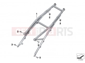 BMW Motorrad BMW 2014 R-Models K5x R 1200 R (0A04, 0A14) Rear frame