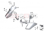 BMW Motorrad BMW 2014 R-Models K5x R 1200 R (0A04, 0A14) Cover for intake snorkel