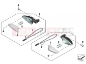 BMW Motorrad BMW 2014 R-Models K5x R 1200 R (0A04, 0A14) Turn signals, front