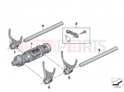 BMW Motorrad BMW 2014 R-Models K5x R 1200 RS (0A05, 0A15) 6-speed transmission shift components