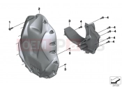 BMW Motorrad BMW 2012 R-Models K5x R 1200 GS Adve. (0A02, 0A12) Front cover / oil tank