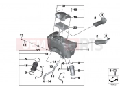 BMW Motorrad BMW 2012 R-Models K5x R 1200 GS Adve. (0A02, 0A12) Intake silencer / Filter cartridge Intake silencer / Filter cartridge