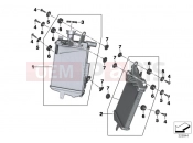 BMW Motorrad BMW 2012 R-Models K5x R 1200 GS Adve. (0A02, 0A12) Engine radiator with mounting hardware