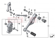 BMW Motorrad BMW 2012 R-Models K5x R 1200 GS Adve. (0A02, 0A12) Outside shift-control components