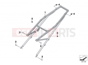 BMW Motorrad BMW 2012 R-Models K5x R 1200 GS Adve. (0A02, 0A12) Rear frame
