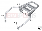 BMW Motorrad BMW 2012 R-Models K5x R 1200 GS Adve. (0A02, 0A12) Luggage grid