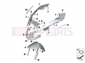 BMW Motorrad BMW 2012 R-Models K5x R 1200 GS Adve. (0A02, 0A12) Front wheel fender
