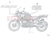 BMW Motorrad BMW 2012 R-Models K5x R 1200 GS Adve. (0A02, 0A12) Stick-on label
