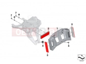 BMW Motorrad BMW 2012 R-Models K5x R 1200 GS Adve. (0A02, 0A12) License plate bracket US / reflectors