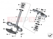 BMW Motorrad BMW 2012 S models HP4 (0D01, 0D11) Fork bridge