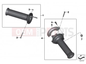 BMW Motorrad BMW 2012 S models HP4 (0D01, 0D11) Handlebar grip, heated