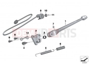 BMW Motorrad BMW 2012 S models HP4 (0D01, 0D11) Side stand