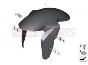 BMW Motorrad BMW 2012 S models HP4 (0D01, 0D11) HP Carbon wheel cover, front