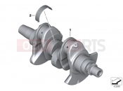 BMW Motorrad BMW 2012 F-Models K7x F 700 GS (0B01, 0B11) Crankshaft with bearing shells
