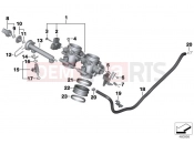 BMW Motorrad BMW 2012 F-Models K7x F 700 GS (0B01, 0B11) Throttle Housing Assy