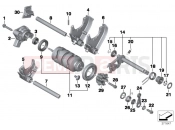 BMW Motorrad BMW 2012 F-Models K7x F 700 GS (0B01, 0B11) 6-speed transmission shift components