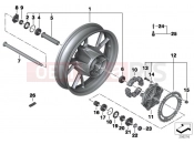 BMW Motorrad BMW 2012 F-Models K7x F 700 GS (0B01, 0B11) Cast rim, rear