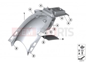 BMW Motorrad BMW 2012 F-Models K7x F 700 GS (0B01, 0B11) Wheel cover, rear