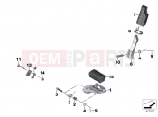 BMW Motorrad BMW 2012 F-Models K7x F 700 GS (0B01, 0B11) Footpeg system