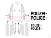 BMW Motorrad BMW 2012 F-Models K7x F 700 GS (0B01, 0B11) Government authorities sticker