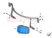 BMW Motorrad BMW 2012 F-Models K7x F 700 GS (0B01, 0B11) LED linear strobe lamp, blue