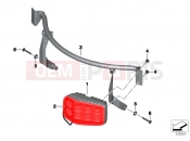 BMW Motorrad BMW 2012 F-Models K7x F 700 GS (0B01, 0B11) LED linear strobe lamp, red