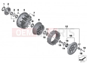 BMW Motorrad BMW 2012 F-Models K7x F 800 GT (0B03, 0B13) Clutch - single parts