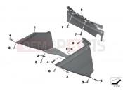 BMW Motorrad BMW 2012 F-Models K7x F 800 GT (0B03, 0B13) Air ducts to radiator