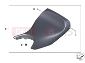 BMW Motorrad BMW 2012 F-Models K7x F 800 GT (0B03, 0B13) Seat bench, official vehicle, black