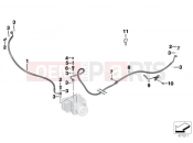 BMW Motorrad BMW 2012 C-Models C 600 Sport (0131, 0132) Brake pipe rear ABS