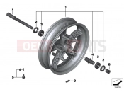 BMW Motorrad BMW 2012 C-Models C 600 Sport (0131, 0132) Front wheel