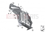 BMW Motorrad BMW 2012 C-Models C 600 Sport (0131, 0132) Grill trim, plastic