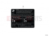 BMW Motorrad BMW 2012 C-Models C 600 Sport (0131, 0132) Label 
